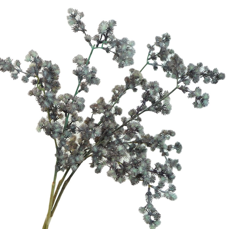 歐式復古仿真植物迷霧松針乾枝婚慶裝飾插花假花森系婚禮擺放花藝-細節圖5