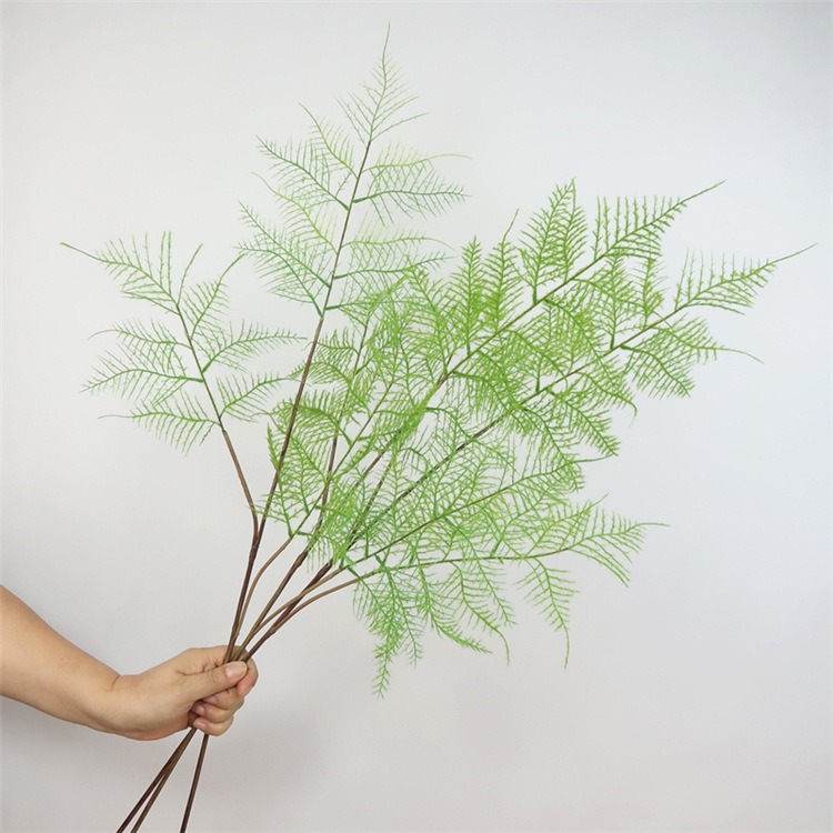 北歐仿真綠植文竹乾枝客廳室內裝飾花卉辦公室綠色四季常青假植物-細節圖3