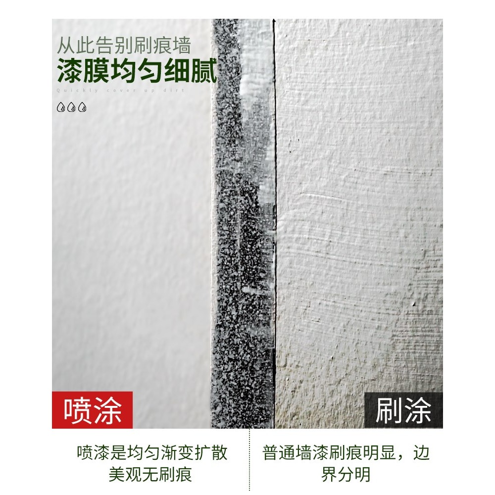 劑塗一美白墻壁去污白色補修修補膏墻白墻噴白噴白墻面墻壁-細節圖4