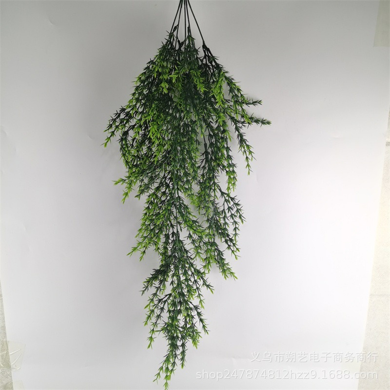 跨境仿真植物尤加利藤條婚慶裝飾假花塑料壁掛墻麪人造藤蔓裝飾花-細節圖3