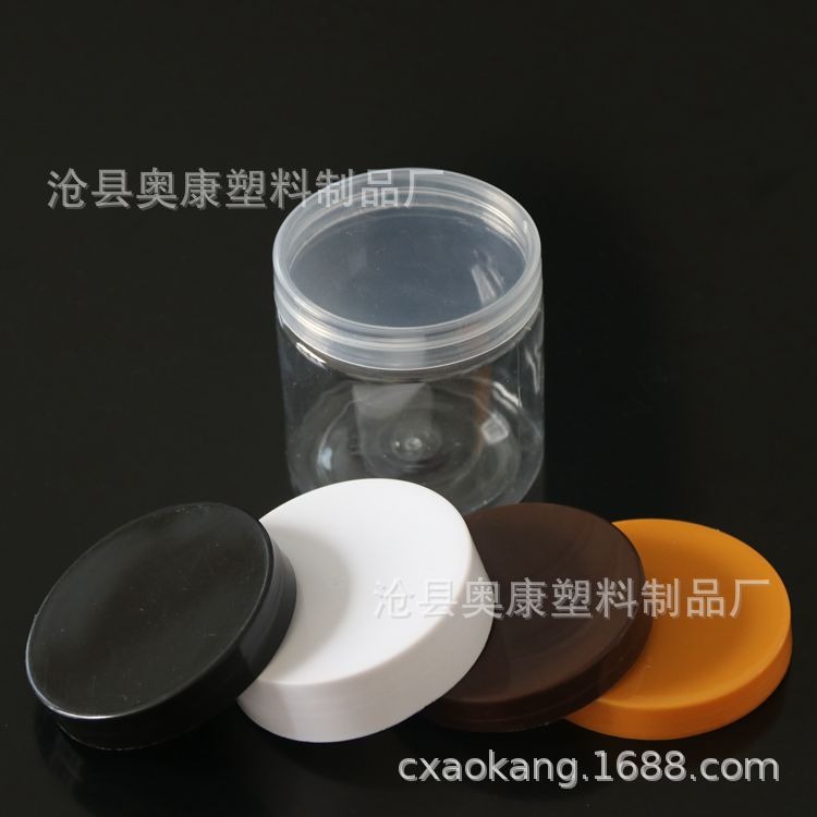 現貨 65口徑塑料瓶帶蓋食品級pet蜂蜜瓶 透明密封空塑料罐子-細節圖2