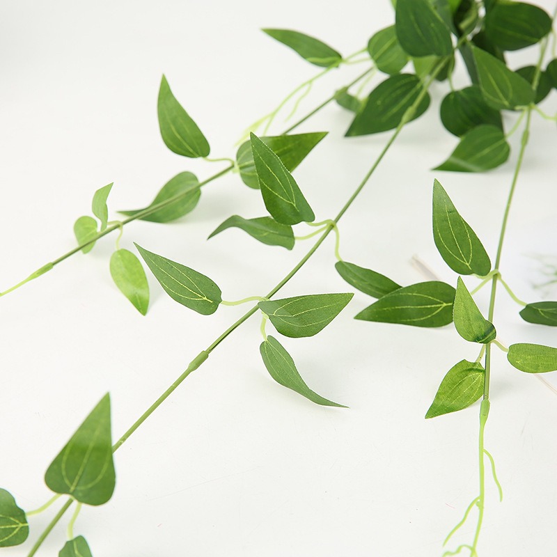鐵線蓮葉假花仿真花壁掛藤條仿真金銀花葉婚慶裝飾仿真植物-細節圖3