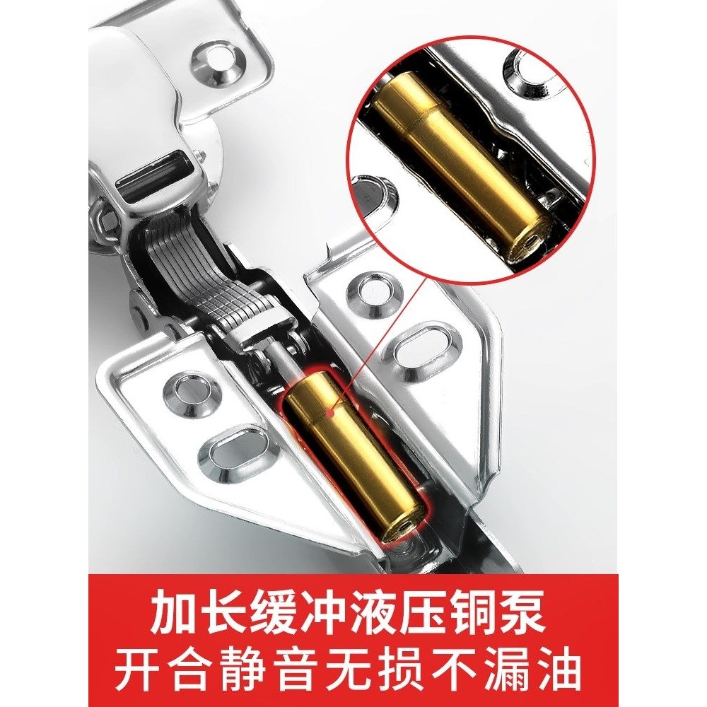 25mm合頁阻尼櫃門厚緩沖蓋門鉸門板直臂液壓全蓋側板杯鉸鏈35-細節圖4