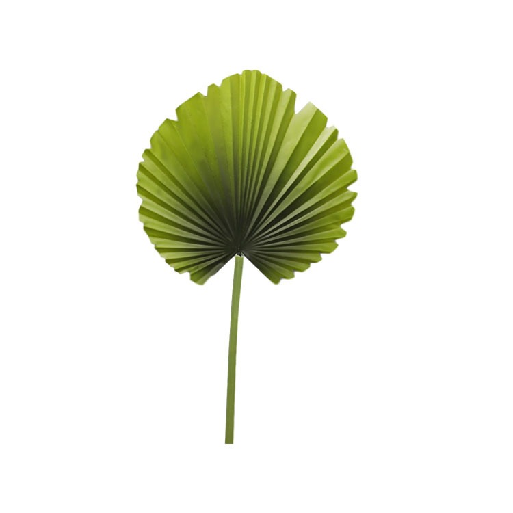 仿真扇葵葉手感蒲扇葉 大葉子蓮花扇葉插花壁掛擺件仿真植物-細節圖5