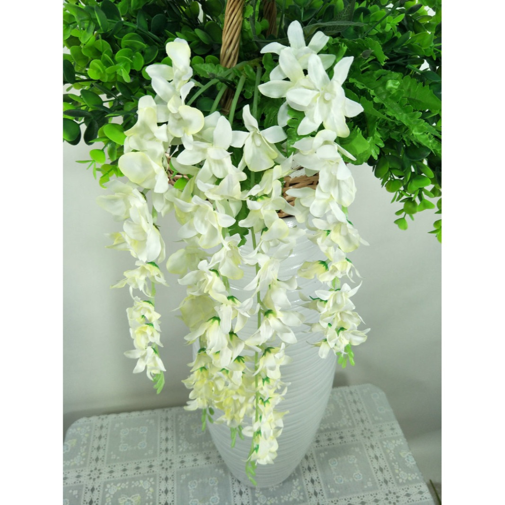 仿真花 東亞蘭壁掛工藝花 室內花卉盆景 假花-細節圖4