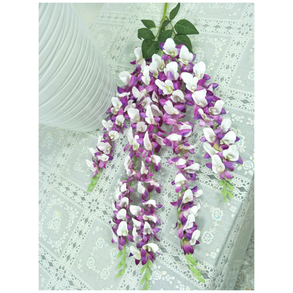 仿真花 東亞蘭壁掛工藝花 室內花卉盆景 假花-細節圖5