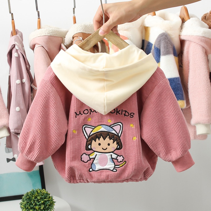 女童新款春秋外套0-1-3-4歲洋氣寶寶春季兒童燈芯絨小孩衣服5-細節圖7