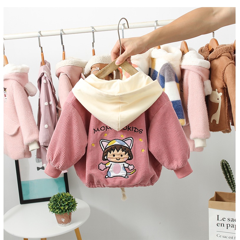 女童新款春秋外套0-1-3-4歲洋氣寶寶春季兒童燈芯絨小孩衣服5-細節圖10