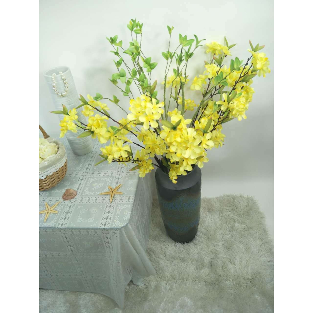 春秋葉 仿真綠葉植物 室內綠化 家居花藝擺件乾枝批量-細節圖4