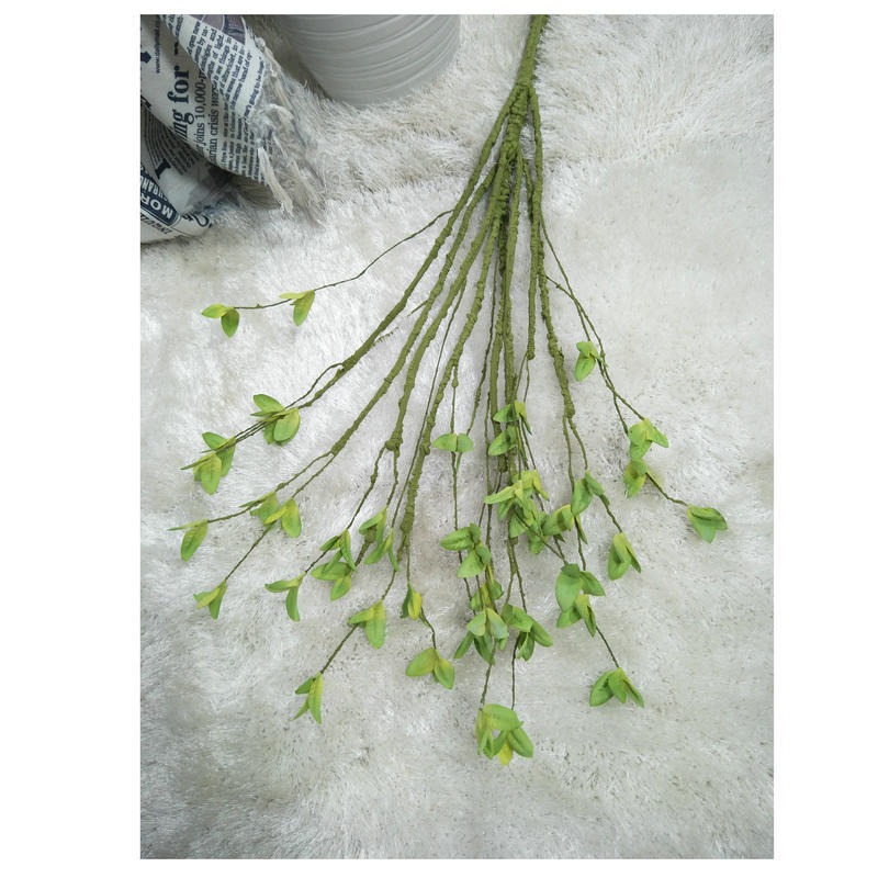 春秋葉 仿真綠葉植物 室內綠化 家居花藝擺件乾枝批量-細節圖5