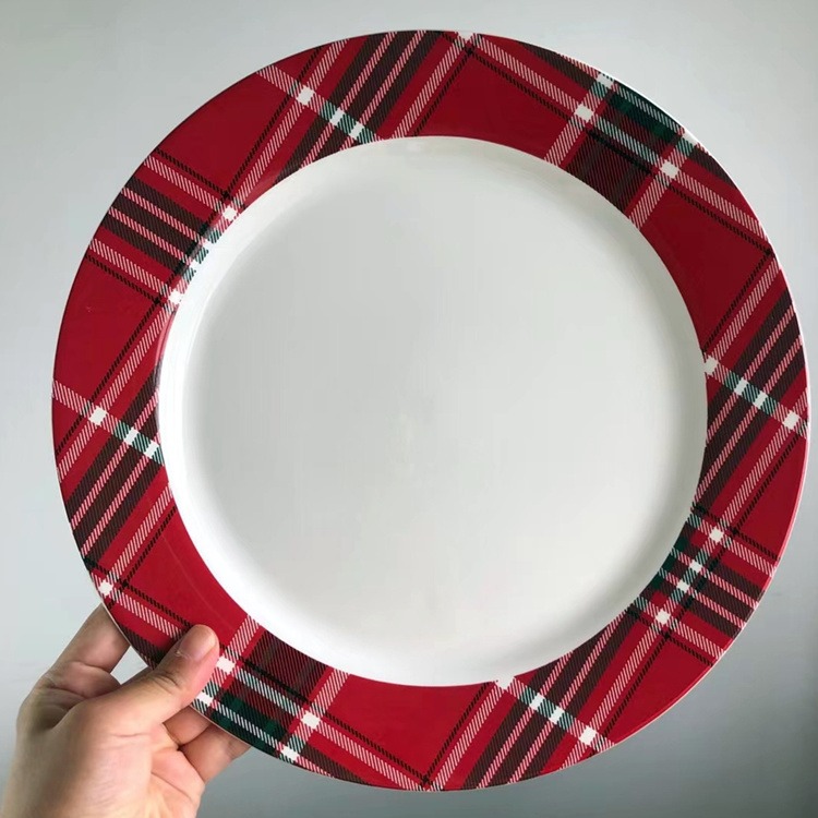 特價孤品 陶瓷四方盤 26cm家居裝飾水果蛋糕點心託盤美食料理大盤-細節圖4