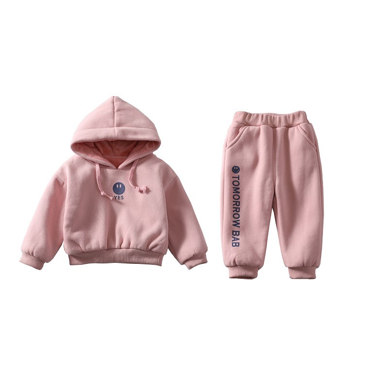 女寶寶秋冬裝套裝小童洋氣新款2嬰兒保暖衣服1-6歲女童加絨兩件套-細節圖5