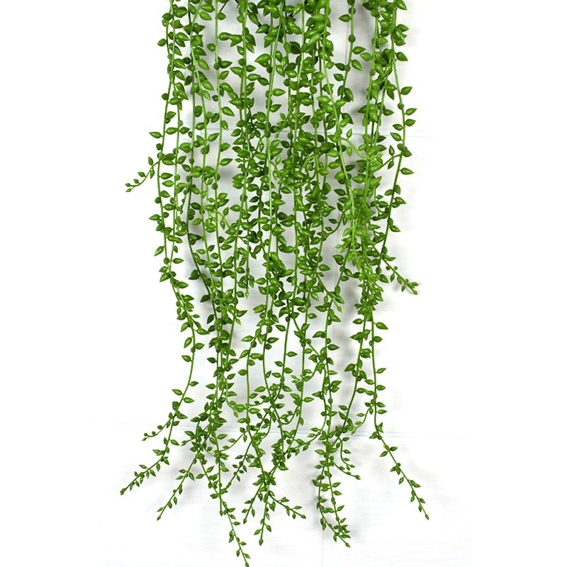 廠家 情人淚 仿真植物 綠色植物 壁掛 藤條 植物墻 可包工程-細節圖5