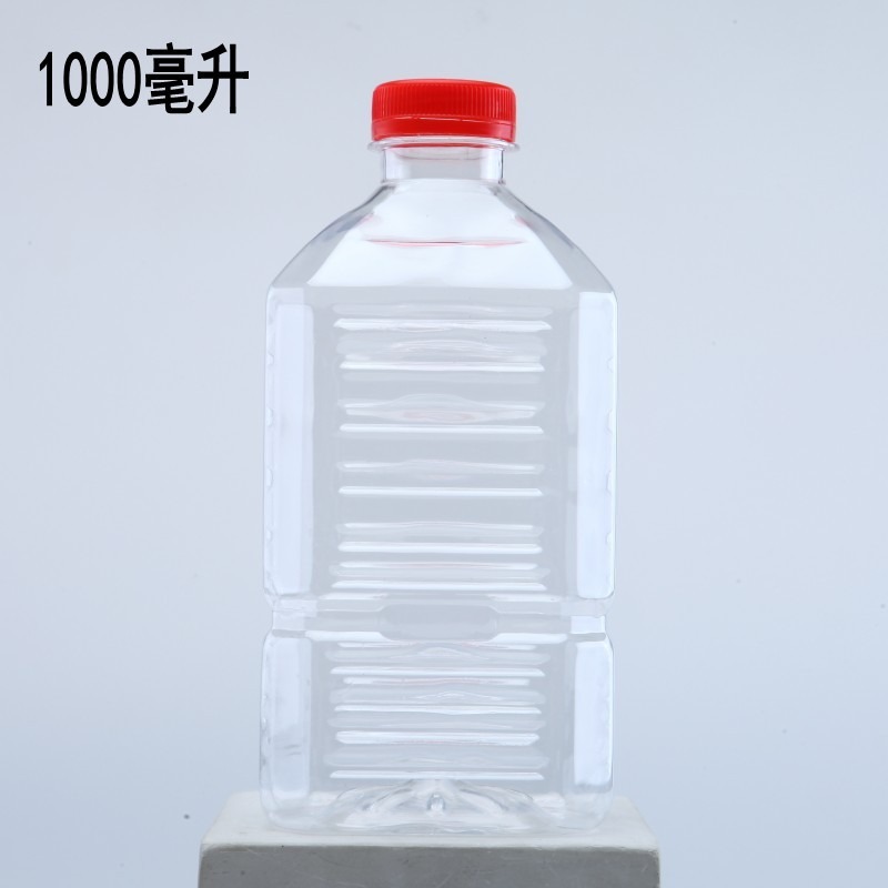 食品級塑料瓶帶蓋pet空瓶子透明塑料1升2兩1斤2斤裝酒瓶空瓶500ml-細節圖2