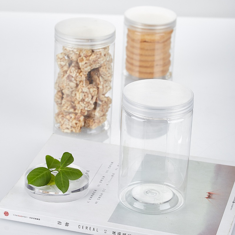 YL6512白色透明塑料罐瓶子圓形pet食品級包裝盒蜂蜜花茶廣口瓶子-細節圖3