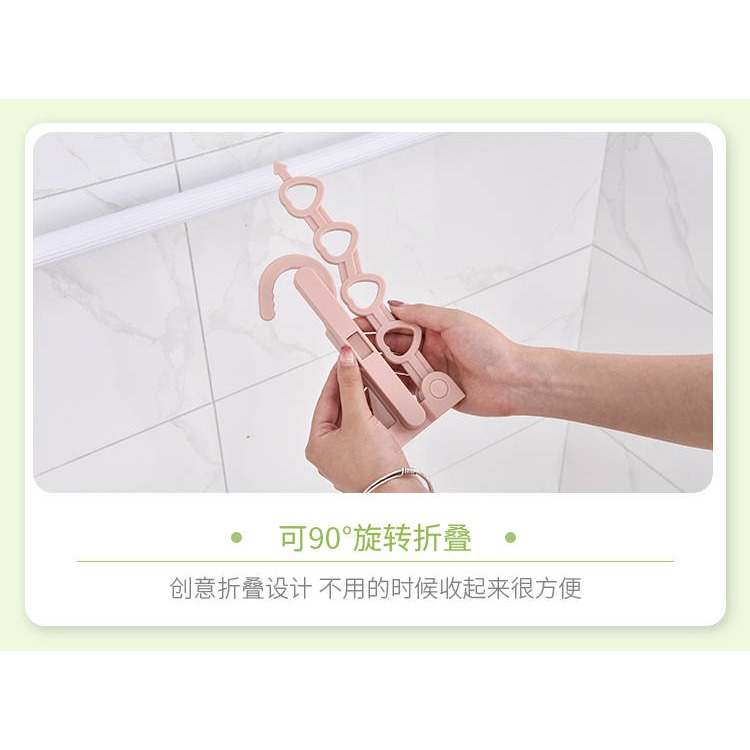 架便攜旅遊晾衣衛生間晾衣折疊廁所晾衣便攜式桿旅行折疊落地-細節圖3