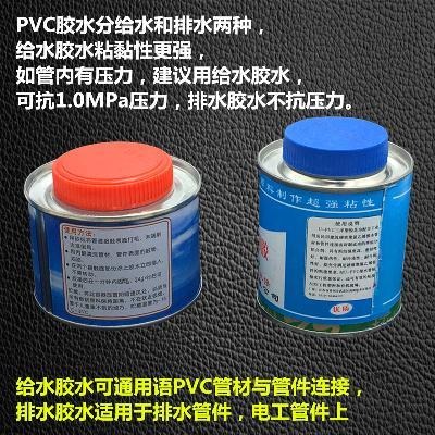 pv件粘接接頭件頭配劑c水管專用給水p管道塑料管膠水排水vc粘合。-細節圖3