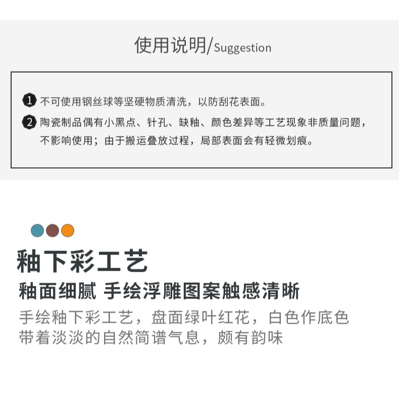 歐式純手繪陶瓷雙耳湯碗烤碗家用早餐碗可愛甜品碗泡麪碗帶蓋-細節圖10