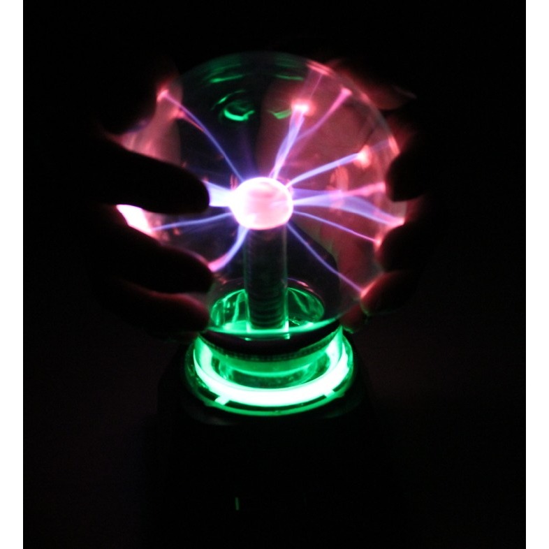 感應球等離子球禮物音樂l4/5/6/8寸球帶靜電魔燈閃電球電子魔法-細節圖4