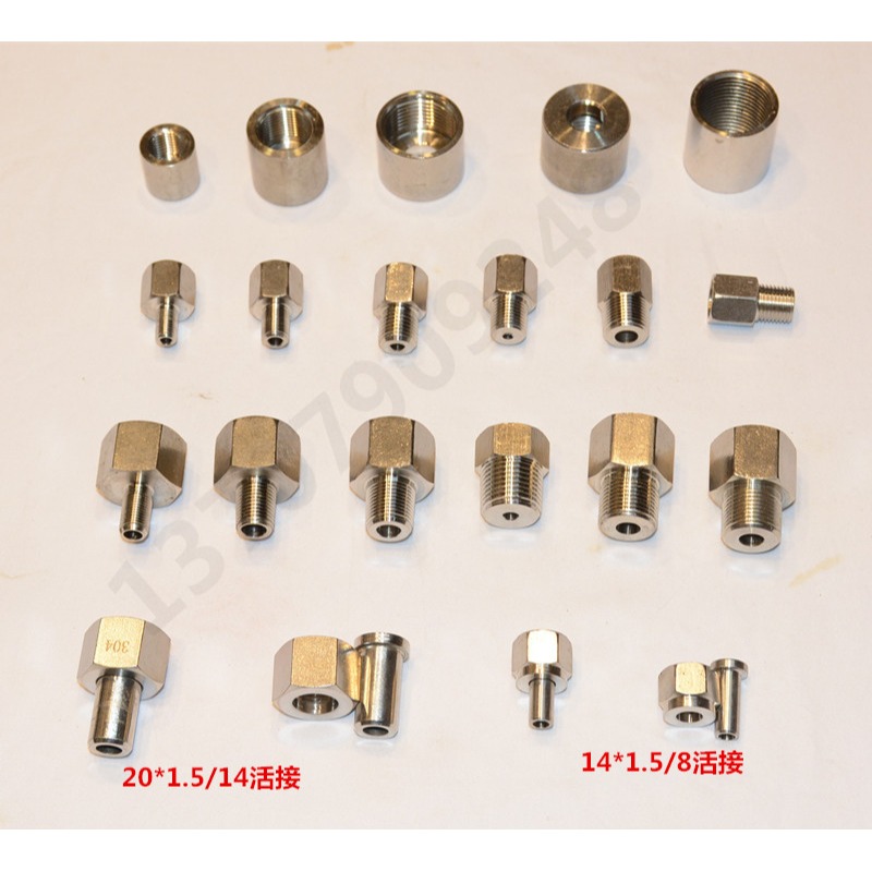 補芯分64壓力表分不銹鋼1.5304轉換M14M202接頭*壓力表分轉接轉-細節圖5