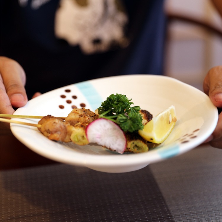 日式沙拉碗菜碗家用不規則異形深盤深碗菜碟日料餐廳餐盤個性實用-細節圖2