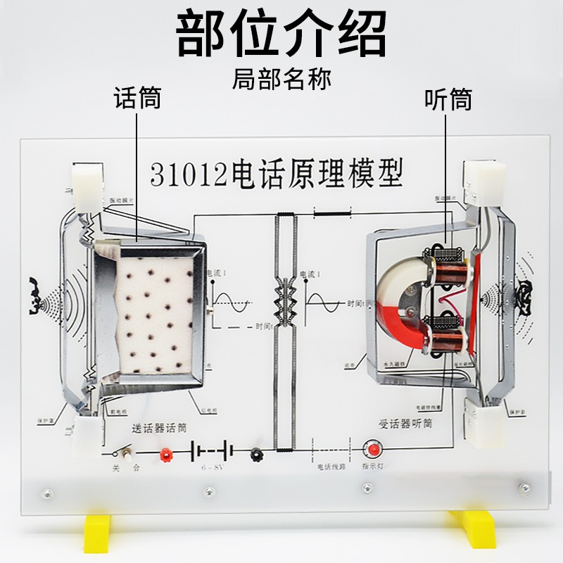 電話原理說明器電話原理模型J31012初中物理實驗器材小學教學儀器教具學生用教學儀器-細節圖3