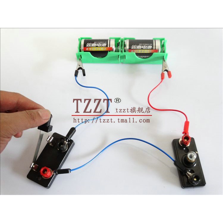 電池盒組成的簡單電路電學實驗閉合小學科學導線小燈座開關小電珠-細節圖7