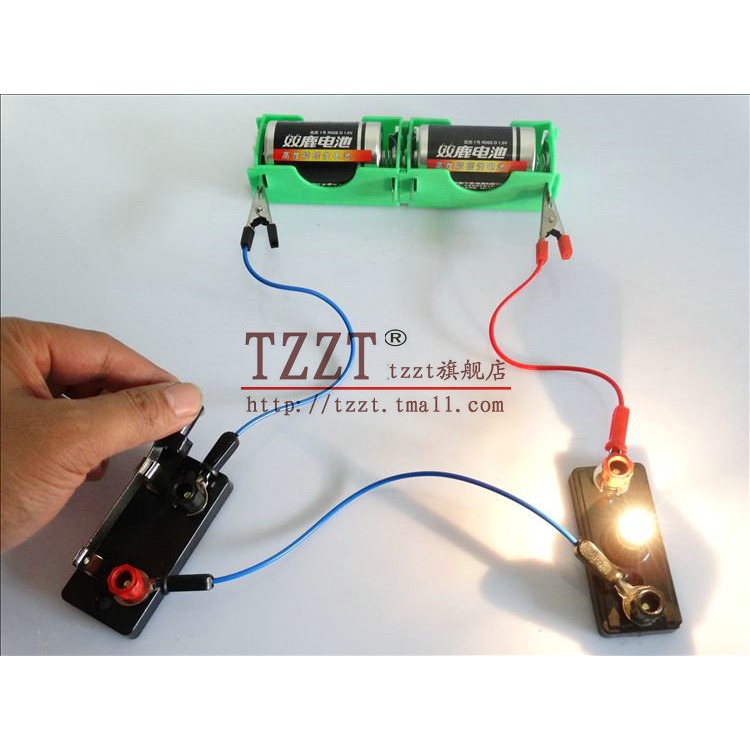 電池盒組成的簡單電路電學實驗閉合小學科學導線小燈座開關小電珠-細節圖8