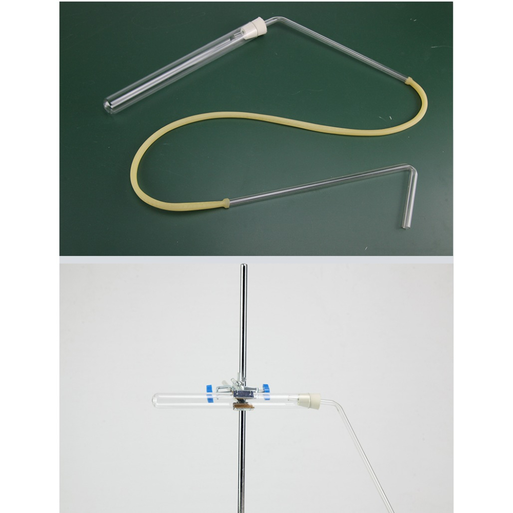 初中化學實驗室器材製氧全套裝製取氧氣裝置耐高溫加熱高硼硅玻璃試管含橡膠塞120/90/60導管乳膠管教學儀器-細節圖8