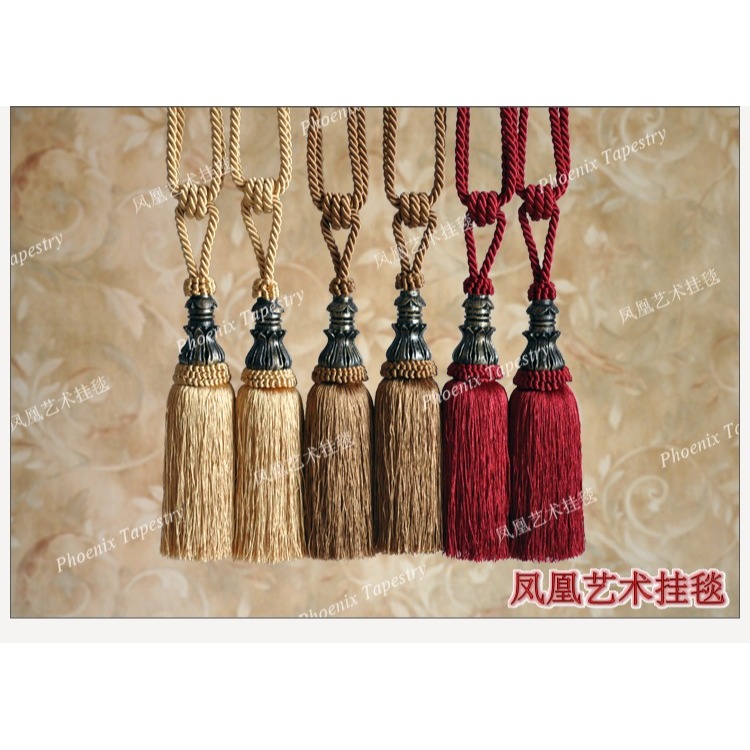鳳凰藝術掛毯 配件 定製吊穗/流蘇/穗子 歐式 窗簾/掛毯經典配飾-細節圖10