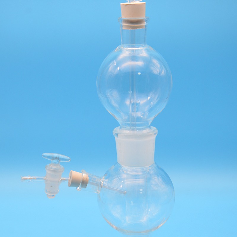 啟普發生器 250ml 氫氣氣體發生器 化學玻璃儀器 實驗室耗材-細節圖4