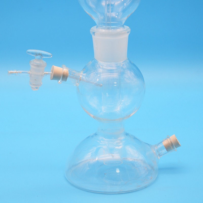 啟普發生器 250ml 氫氣氣體發生器 化學玻璃儀器 實驗室耗材-細節圖5