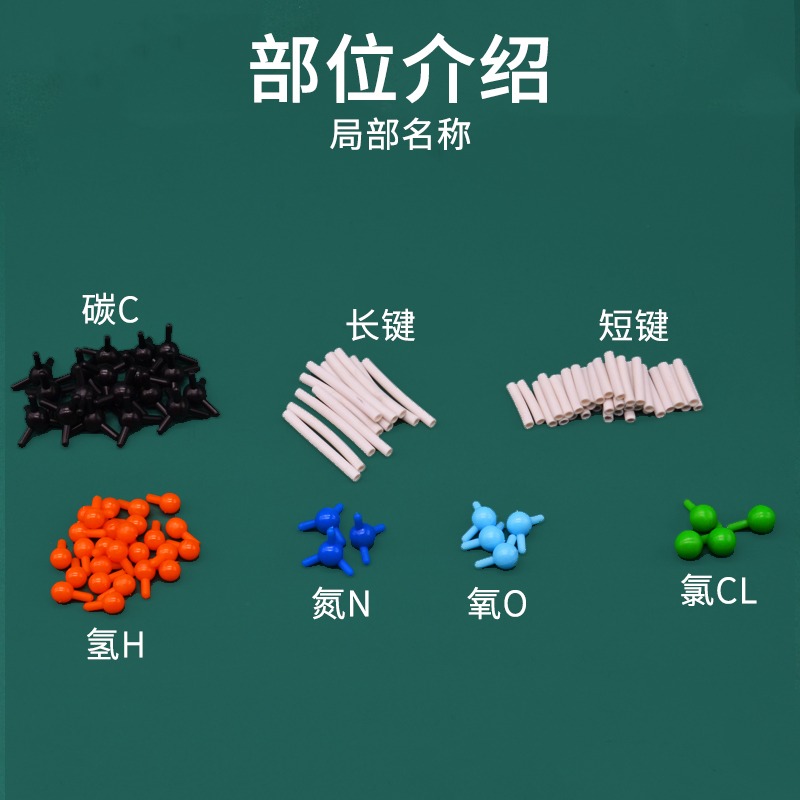 分子結構模型學生分組用彩色J3112高初中化學實驗器材學具教學教具儀器-細節圖3