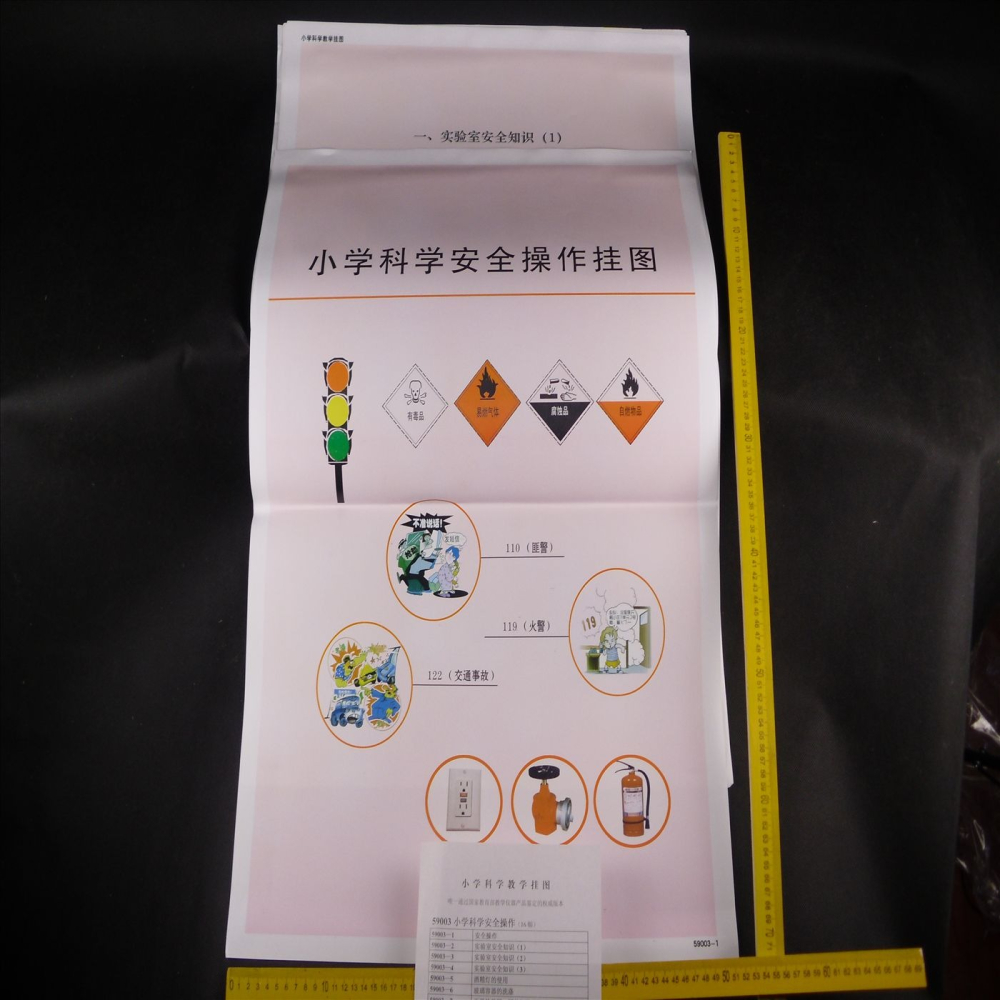 小學科學安全操作掛圖 J59003 教學掛圖 中學教學儀器-細節圖2