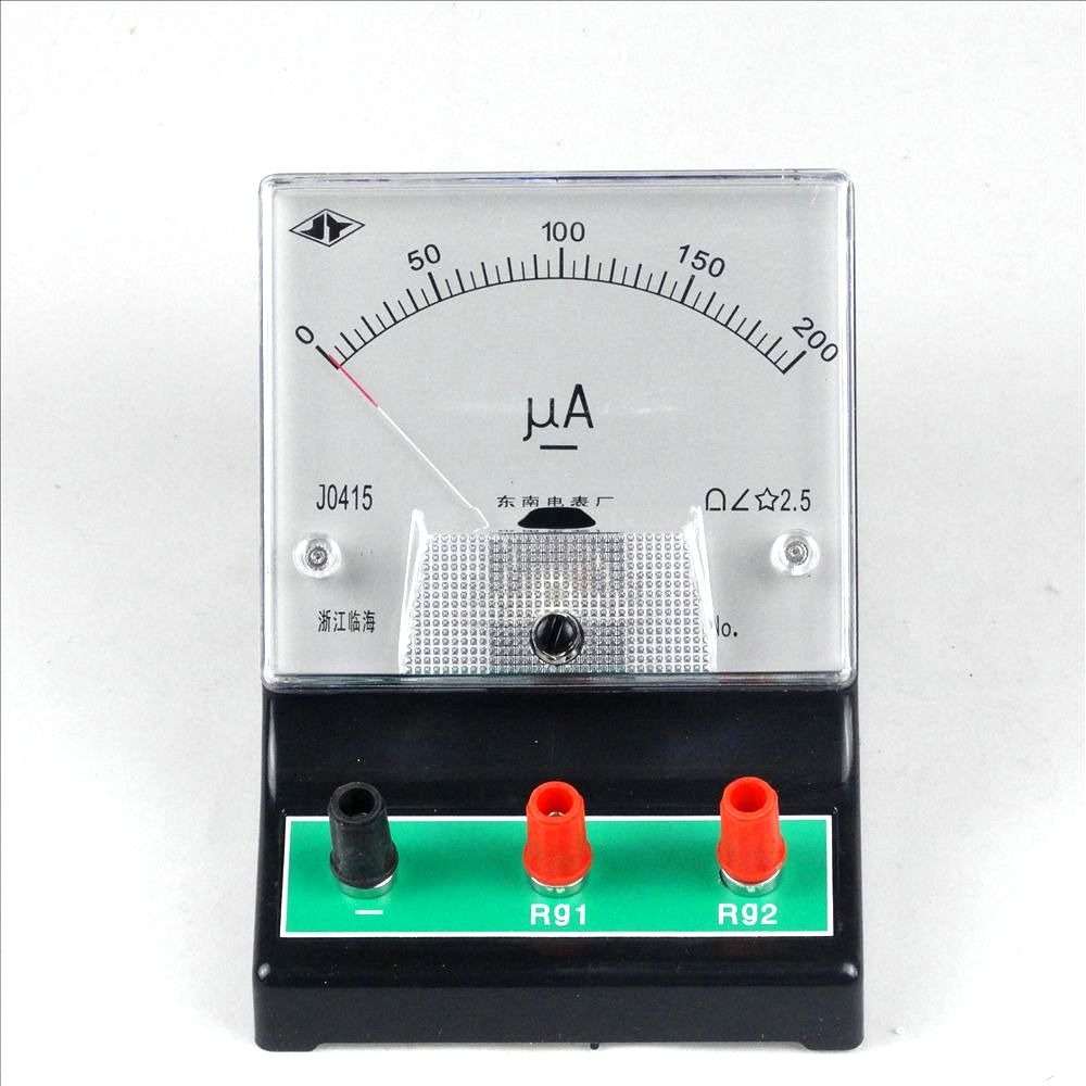 直流電流表 J0415 2.5級，200μA 直流微安表 物理儀器 電學實驗-細節圖2