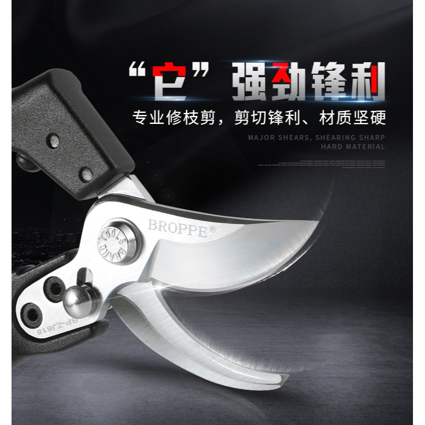 BROPPE浦派園林剪園藝修剪樹枝剪粗枝果樹剪修花剪刀修枝剪省力剪-細節圖6