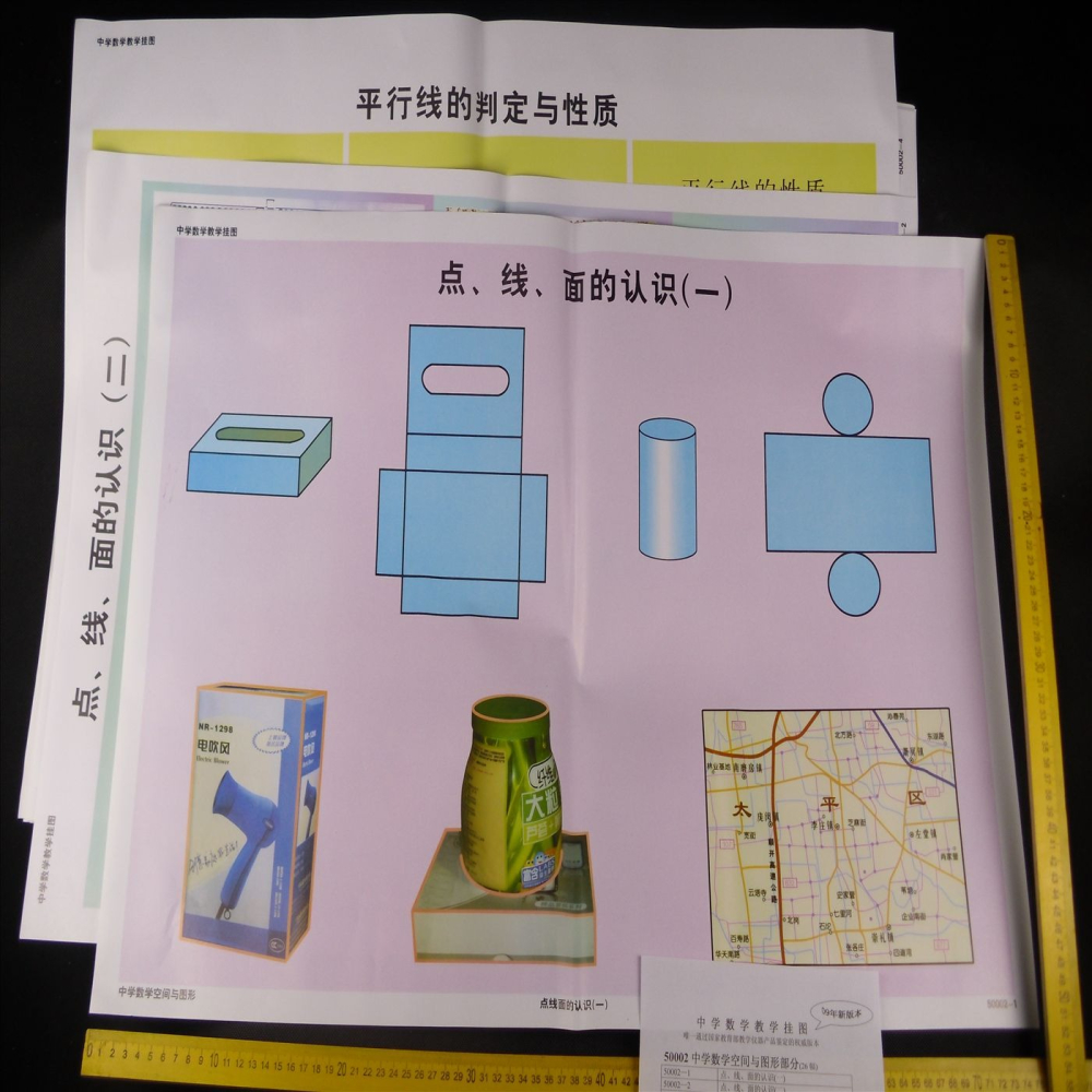 中學數學空間與圖形教學掛圖 26幅 J50002 數學學具 教學儀器-細節圖3