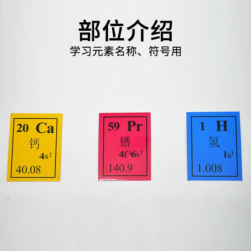 化學元素卡元素學習卡J26018化學元素符號學習卡初中化學實驗器材小學科學教學儀器化學元素符號卡-細節圖3