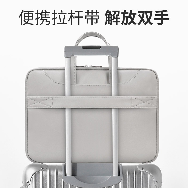 筆記本手提電腦包14寸防摔抗震適用蘋果華為聯想小新pro小米air15.6寸matebook保護套戴爾華碩13.3風內膽-細節圖4