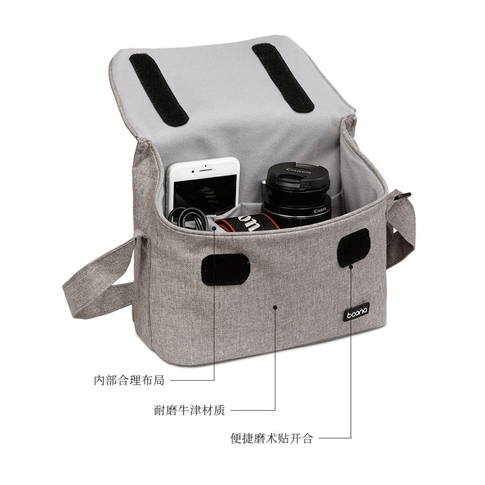 包納微單收納包適用於索尼佳能200D富士xt30尼康數碼相機單反袋套-細節圖9