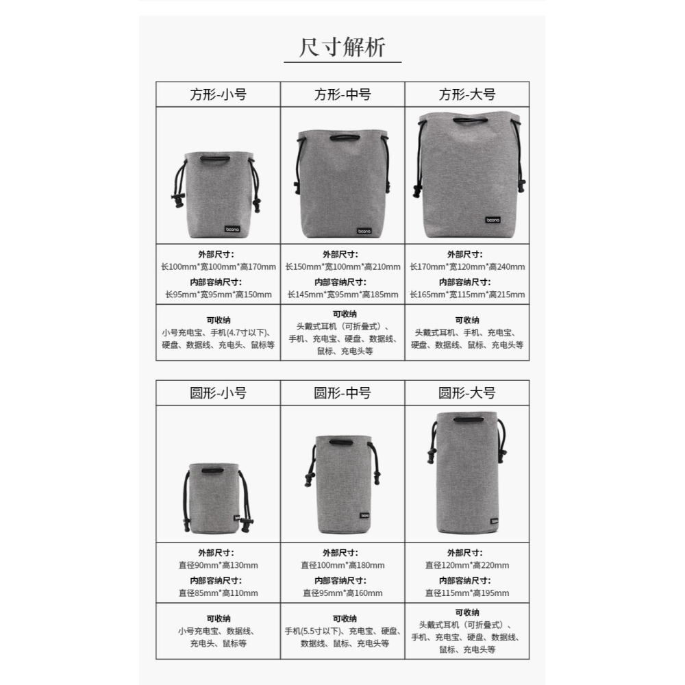 包納數碼收納包懶人便攜迷你數碼產品手機配件數據線耳機充電器袋-細節圖9