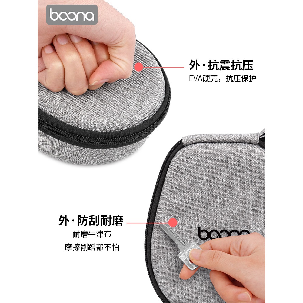 包納骨傳導耳機收納包抗壓防震便攜收納盒適用韶音AS660/AS650-細節圖3