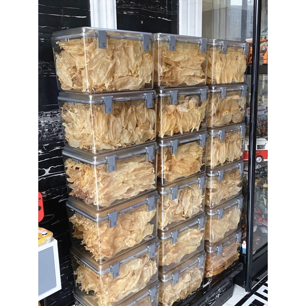 箱子儲物箱塑料 透明整理收納盒家用特大加厚 有蓋防潮密封箱零食-細節圖4