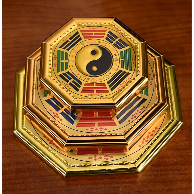 八卦鏡凸鏡家用大門門口太極圖九宮平面凹凸鏡掛件家居裝飾擺件-細節圖10