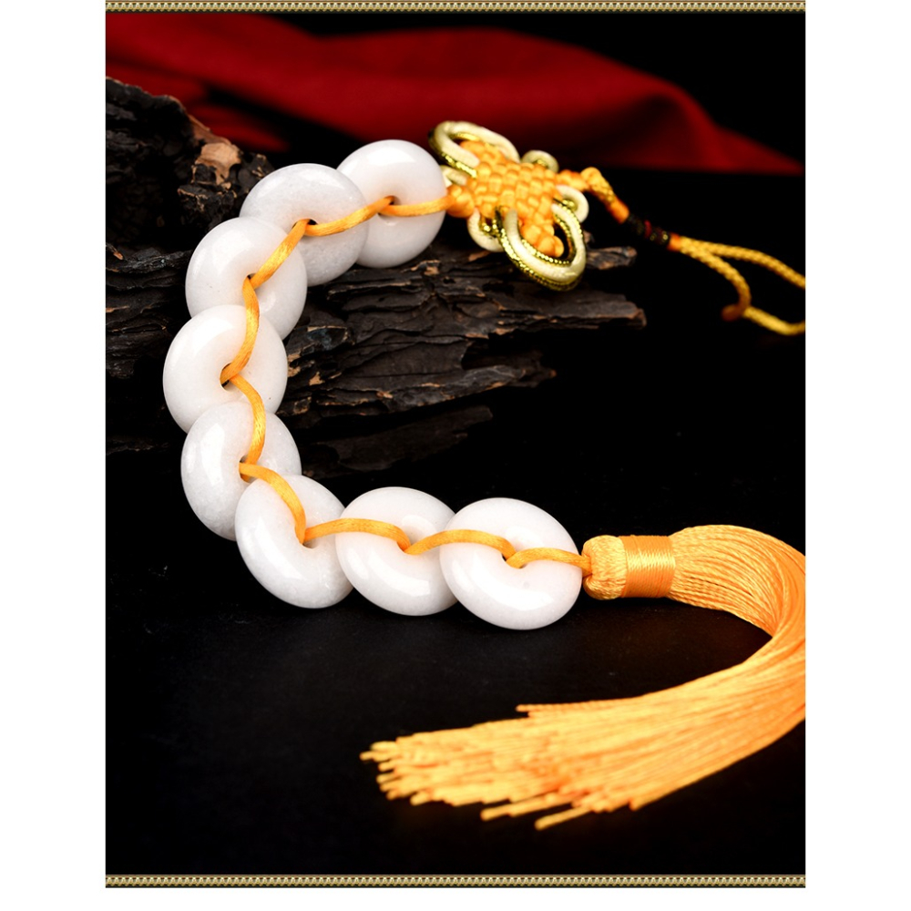 八白玉五帝錢吉祥結掛件門對門掛飾件衛生間對門臥室客廳八百玉串-細節圖7