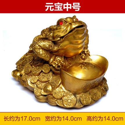 和堂悅舍純銅金蟾聚寶盆擺件五帝錢家居飾品旺鋪開業喬遷禮品-細節圖10