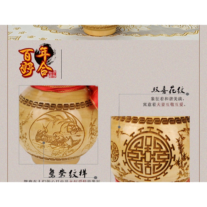 桃木葫蘆擺件八卦擺件家居客廳工藝品木葫蘆裝飾品-細節圖10