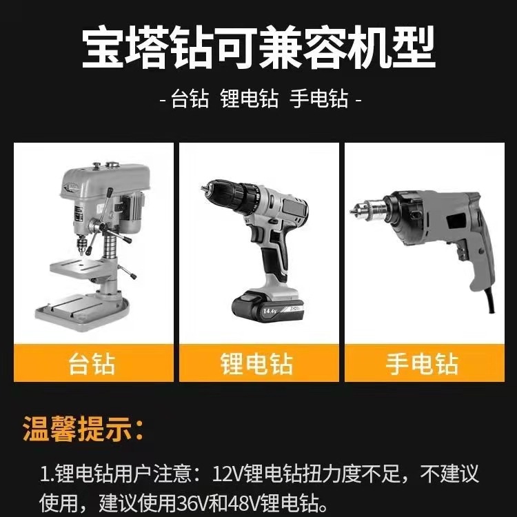 寶塔鉆頭萬能螺旋階梯塔型擴孔器不銹鋼鐵鋁板金屬打孔開孔器鉆頭-細節圖4