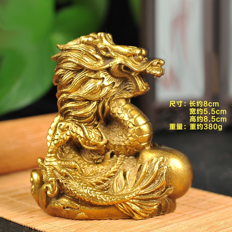 純銅十二生肖擺件全套本命年擺件家居銅鼠裝飾品工藝品-細節圖2