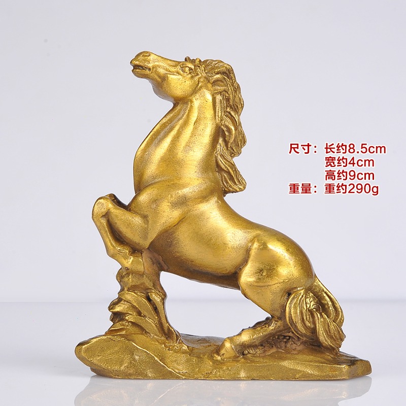 純銅十二生肖擺件全套本命年擺件家居銅鼠裝飾品工藝品-細節圖3